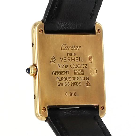 Cartier Must Tank SM GP Quartz Watch - Picture 6 of 10